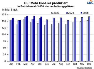 DE: Mehr Bio-Eier produziert