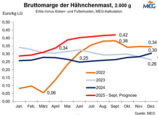 Bruttomarge der Hhnchenmast 2.000g